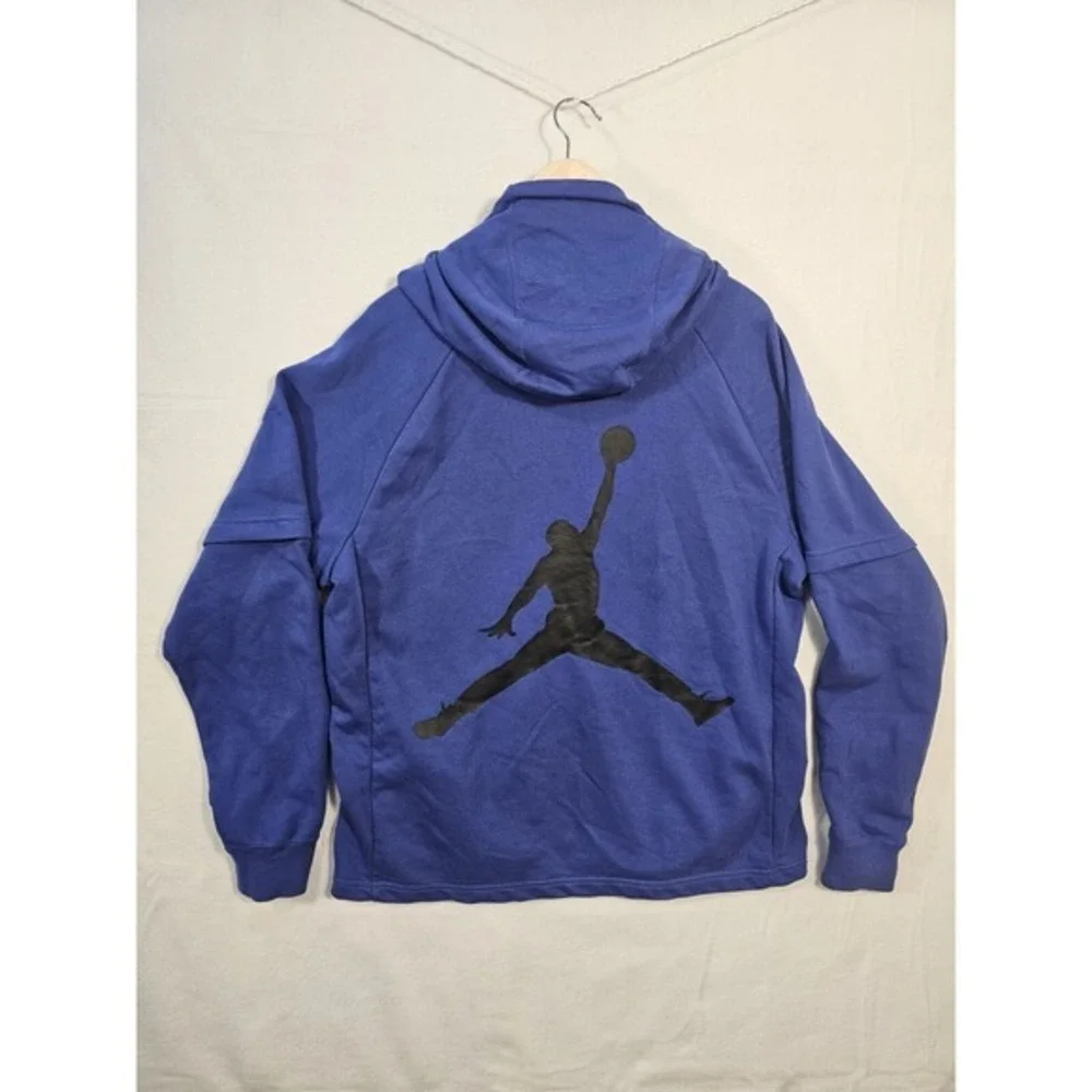 NIKE JORDAN 23 ALPHA MEN'S DRI FIT HOODIE LONG SLEEVE‎ SWEATER LARGE PURPLE K031